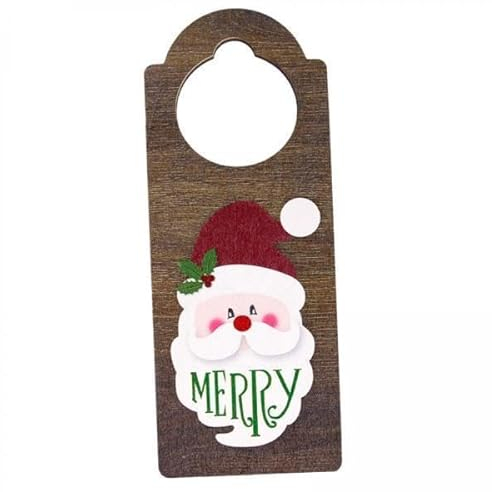 Milageto 2X Weihnachtsanhänger Zum Aufhängen An Der Tür, Weihnachtsschild Zum Aufhängen, Christbaumschmuck, Niedliche Weihnachts Türhänger, Dekorationen für Di
