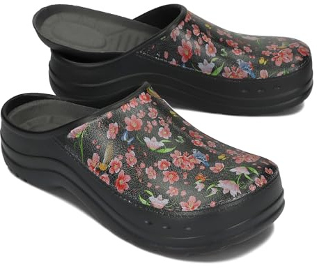 BeComfy Eva Clogs för Kvinnor och Män Bekväma Ultralätta Trädgårdsskor med Moro- eller Blommönster 36-46 EU
