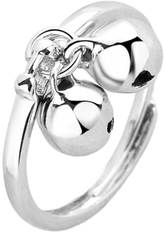 TINEASUR Campanello a Sfera Anello a Campana a Sfera Grazioso Regolabile Regolabile a a Aperto Della a Della Palla Suono Del Camp Doppia Suoneria Rame