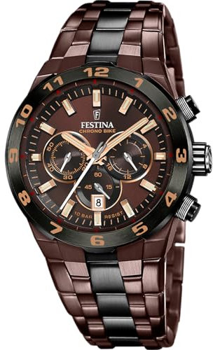 Festina Uhr Für Herren F20708/1 Special Editions Braun Edelstahl Case BraunEdelstahl Band