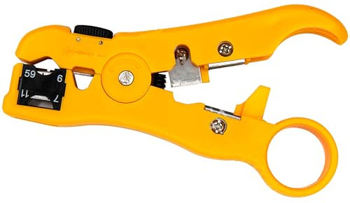 125 mm Abisolierwerkzeug für Koaxialkabel und Datenkabel, Koaxialkabel-Abisolierzange, Abisolierer, RG 59, RG 6, RG 7, RG 11