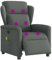 vidaXL Massagesessel Elektrisch Dunkelgrau Stoff, Massagestuhl, Sessel, Relaxsessel, Massagesessel, Sessel mit Massagefunktion
