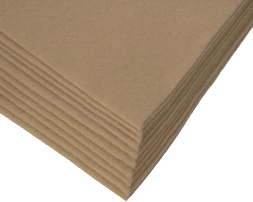 maDDma Bastelfilz Bögen 10er-Pack Flex Filz DIN A4, Stärke 1,5-2mm, Filzplatte, 50 Farben