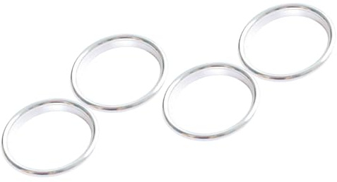 RAGBUSCLE Garniture de grille d'aération extérieure pour climatisation, décoration intérieure de voiture compatible avec Audi A3 S3 RS3 Q2, 4 pièces (argent)