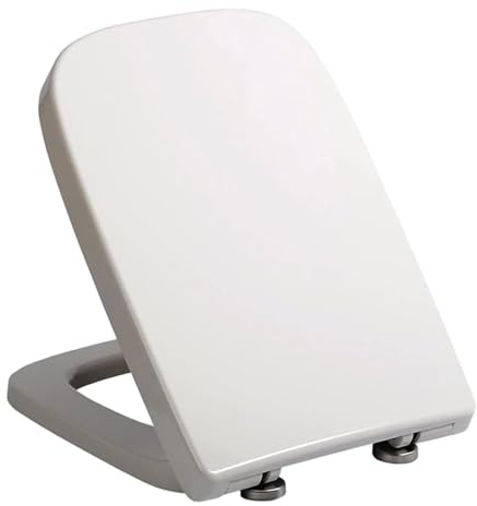 Quadratte Toilettensitz 18x14 Zoll Plastik Weicher enger Toilettendeckel, modernes Badzubehör für Eigenheimkomfort und Hygiene