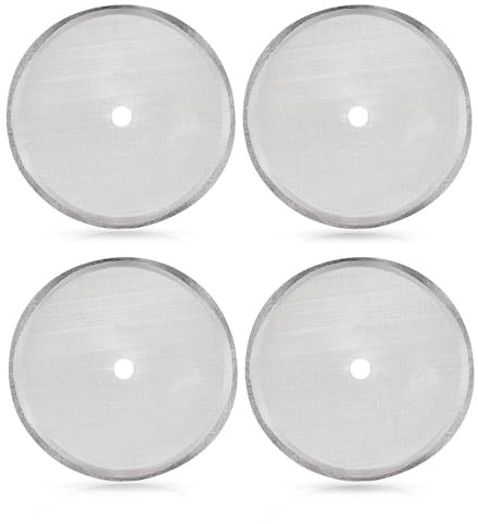 Secura 1.5L/1500ML Cafetières Replacement Filter Screen (4pack), Reusable Filter Mesh for 1.5 Liter, 12 Cup Stainless Steel Cafetières French Press Coffee Maker