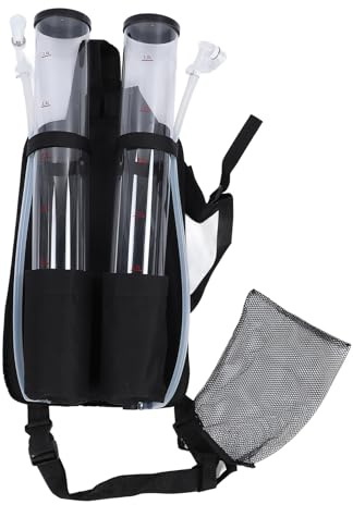 Respicefinem Rucksack-Getränkespender, 6 l, tragbarer Getränkespender mit zwei Tanks für Partys im Freien, Camping, Bier- und Weinverteilung