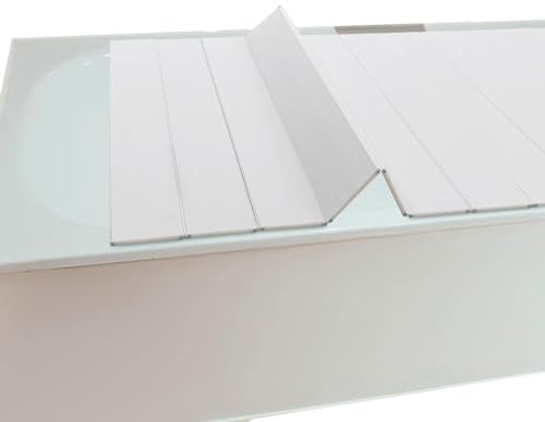 XXYLC Faltbar Badewanne Brett, Abdeckung Badewanne Badezimmer Lagerregal PVC Bathtub Cover Badewannenisolierung, Staubschutz, Für Haus Badewannen Badezimmer Spa(Size:80cmx75cm)