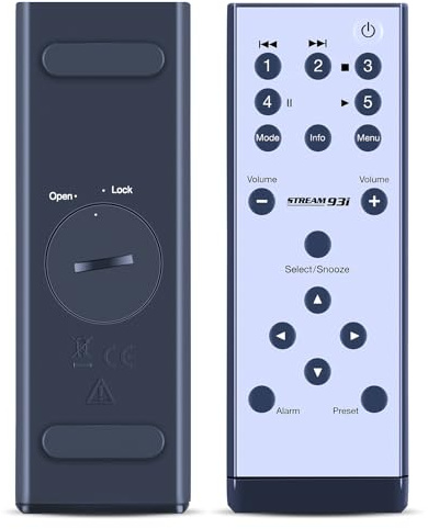 New Replacement Remote Control fit for Roberts Stream 93i DAB Radio Remote | No setup required, Fully functional, sensitive
