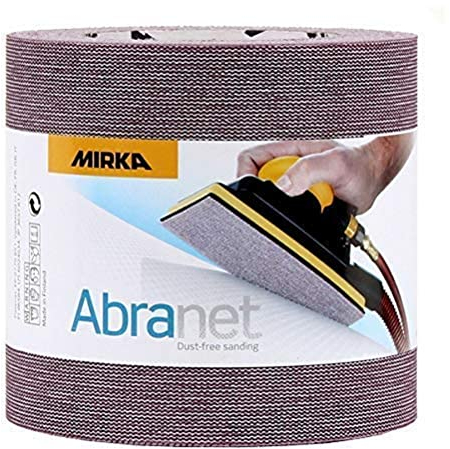 Mirka Abranet Netz-Schleifrolle 115 mm x 10 m Klett/Korn P800 / 1 Rolle/zum Schleifen von Holz, Spachtel, Lack, Kunststoff / 545BY001813R