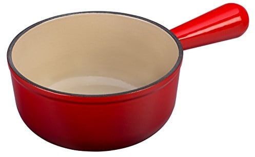 LE CREUSET Caquelon aus Gusseisen, 16 cm, 1 Liter, Kirschrot, 20007160602460