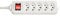 Lindy 73167 Multiprise Suisse avec interrupteur, 5 prises, Blanc