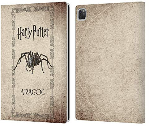 Head Case Designs Officially Licensed Harry Potter Aragog Spider Creature Chamber Of Secrets II Leather Wallet Case Compatible With Apple iPad Pro 12.9 2020/2021/2022
