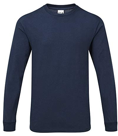 Gildan Herren T-Shirt Hammer, schwere Qualität, langärmlig (4XL) (Sportliches Marineblau)
