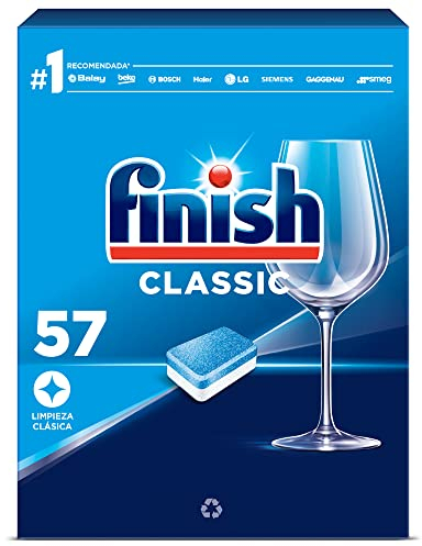 Finish Classic Tablettes pour lave-vaisselle Regular un paquet de 57 pastillas