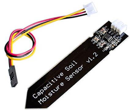 BerryBase Bodenfeuchtigkeitssensor Hygrometer-Modul V1.2, kapazitiver analoger Bodenfeuchtigkeitssensor, Moisture Sensor für Arduino DIY-Kits, Pflanzenbewässerung