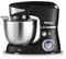 Venga! Stand Mixer, Perfect for Baking Cakes with Balloon Whisk, Flat Beater, Dough Hook and 5 Litre Stainless-Steel Bowl, 1000 W, Black, VG M 3014 BS