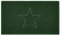 Nicoman Star Shape Embossed Entrance Door Mat Non Slip Dirt Trapper PVC Spaghetti Mat with Rubber Base, Jet Washable Quick Drying Doormat Indoor or Outdoor - (Medium, Green, 75 x 44cm)