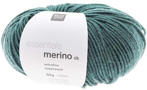 Rico Essentials Merino DK 82 Blue Green 50g
