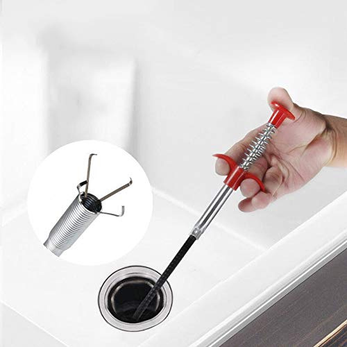 DR.PEN Flexibler Greifkrallen-Greifzange (Werkzeug zum Entfernen von Verstopfungen) mit 4 Krallen, biegbarer Schlauch, Greifhilfe für Abfallsammler, Heim- und Küchenspüle, Abflüsse, Toilette (89,9 cm)