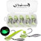 Dovesun Jig Spinner Set Underspin Angelzubehör Set Spinnerbait mit Weidenklinge Blinker Angeln Glühend 7g(1/4oz) 10PCS