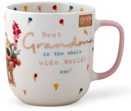 Boofle 62656 Best, Cute Hot Drinks, Ideal Birthday, Christmas, Thanksgiving Gift for Grandma, Novelty Tea Mug-Ceramic, 320ml