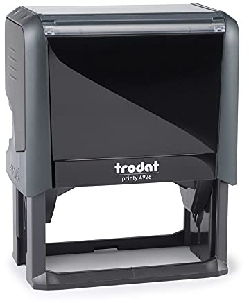 Trodat Stempel mit zertifizierter Kopie und wahrer Ähnlichkeit, perfekte Stempel-Zertifizierungsdokumente, schwarze Tinte, Größe 75 x 38 mm