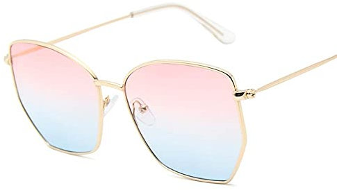 WQZYY&ASDCD Sonnenbrille Herren Damen Metallrahmen Damen Mode Männer Anti Blaulicht Brille Sonnenschutz Uv400-9