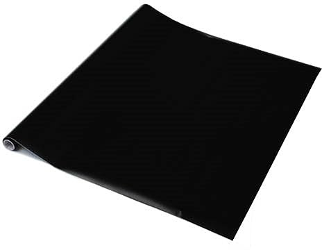 67.5cm x 1m up to 15m dc fix MATT Black Sticky Back Plastic Vinyl wrap Film (200-8031) (67.5cm x1m)
