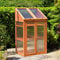 GBS Large 3 Tier Wooden Transparent Garden Green House Slated Shelves Indoor Outdoor For Growing Flowers,Plants, Growth Cold Frame House Double Door and Lockable lid Polycarbonate Wood Greenhouse