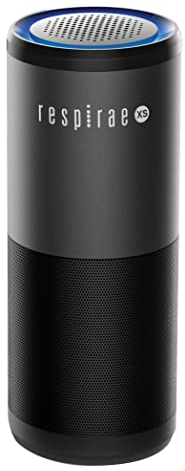 Respirae RES1004XS Purificador de Aire para Vehículos, Purificador con Luz Ultravioleta UV-C y filtro HEPA, eficacia certificada al 99,9% contra patógenos, purificador portable