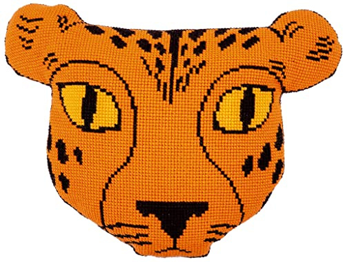 Vervaco Cross Stitch Cushion Kit with Eva Sheep Cheetah Back