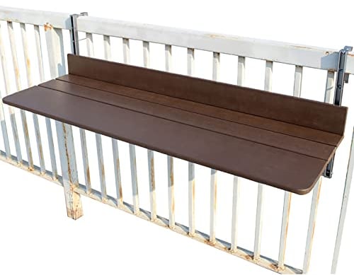 JMCAJIE Balkontisch Klappbar, Balkon Hänge Tisch，Balkonhängetisch Balkontisch Zum Einhängen -Klapptisch Für Kleinen Balkon-Hängetisch Klappbar &witterungsbeständig-Outdoor-Tisch