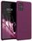 kwmobile Hülle kompatibel mit Samsung Galaxy A51 Hülle - Silikon Handy Case - Handyhülle weiche Oberfläche - kabelloses Laden - Bordeaux Violett