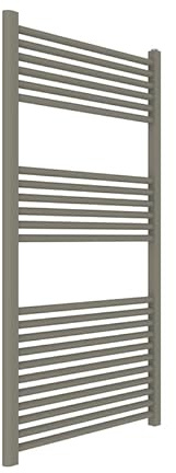 ERCOS Scaldasalviette Termoarredo Bagno Dimensioni 650x1200 MM Radiatore Bagno Colore Fango Opaco , Attacchi da 1/2 Fornito Con Kit Montaggio