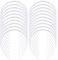 Lot de 20 serre-têtes blancs unis vierges fins en plastique dur de 1 cm pour femme et fille