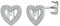 Suplight Ohrringe Silber 925 Buchstabe H weißgold Damen Herz Ohrstecker mit Zirkonia Nickel frei herzförmigen Ohrring in Geschenkebox für Valentinstag Geburtstag