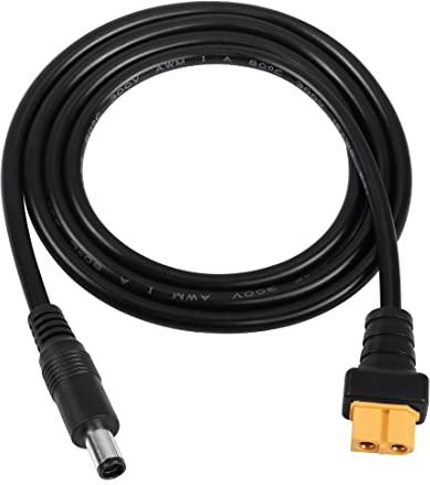 YACSEJAO XT60 auf DC Adapterkabel XT60 Stecker Bullet Connector auf DC 7,4 mm x 5,0 mm Stecker Stecker Adapter für Laptop (XT60 Buchse, 1 m)