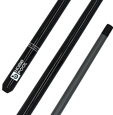 BILMAG Billardqueue Pool Queue Cue, Kinderqueue Rookie 2-TLG, 130cm, schwarz grau