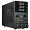 Fuente de alimentación CC Variable, 0~30V 0~10A Fuente de alimentación de Banco Ajustable con Perilla codificadora, Control de Salida, Pantalla LED de 4 dígitos de Alta precisión, Puerto USB 5V/2A