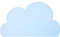KOMUNJ Wolke Silikon Platzset Kinder, rutschfest Platzset Abwischbar Platzdeckchen Kinder, Tischsets Abwaschbar Kinder, Tischunterlage Kinder, 48×27cm (Blau)