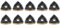 Bassulouda WNMG080408R-S 10 Stück Drehklingen NC zweifarbig beschichtet Gold und Schwarz