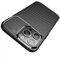 AVANA Hülle für iPhone 15 Pro Schutzhülle Flexibles Slim Case Schwarz Bumper Silikon Kratzfest Kohlefaser Cover Carbon Optik