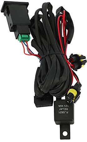 Josenidny Satz Kabel Baum Buchsen Draht + Schalter mit LED Anzeigen Relais Kabel für Scheinwerfer Lampe für