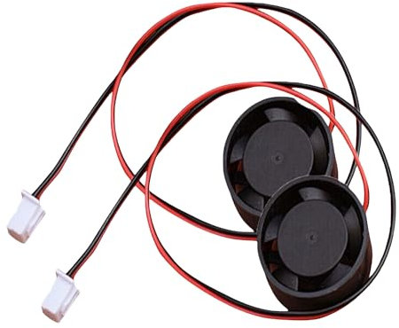 2 ventiladores de refrigeración CC 5V Mini 2510 sin escobillas CC 800 RPM silencioso ventilador de gran volumen de aire