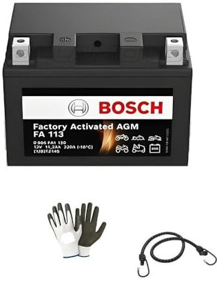 Compatible avec BMW R GS 1200 dal 2013 al 2013 Batterie YTZ14S-BS SCELLÉE AU Gel Bosch FA113 CHARGÉE ET PRÊTE À l'emploi Batteries 11 AMPÈRE 12 Volt 150X88X110MM