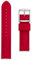 Buckle & Stitch 20mm Silicone Watch Strap | Compatible with Omega x Swatch MoonSwatch Mission to Mars | Red | Soft Rubber Replacement Band | Mens Ladies | Curved Ends (20 mm, Red)