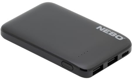 NEBO 5K Powerbank - Fast Charging Portable Power Bank - USB-C Phone Charger (5,000mAh Capacity, Not Wireless)