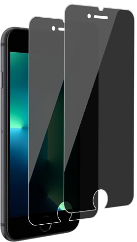 Carantee 2 Stück für Panzerglas Sichtschutz für iPhone SE 2020/8/7/6/6s Sichtschutzfolie, Anti-Spy Displayschutz für iPhone SE 2020 Panzerfolie, Gehärtetem HD Blickschutzfolie für iPhone 8 Schutzglas