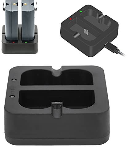 Dual Port Charger Station for Video Doorbell Ring V4 Battery, Replacement Charger for Doorbell Batteries with 2 Charging Ports, DC5V 800mA